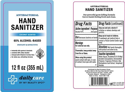 Image Description (Hand Sanitizer Coconut Scented 355 mL 65)